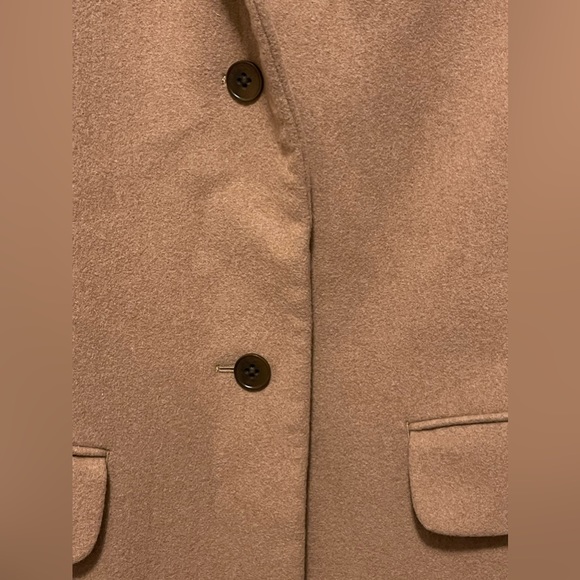 Jil Sanders X UNIQLO +J Wool Tan Peacoat - Picture 7 of 12
